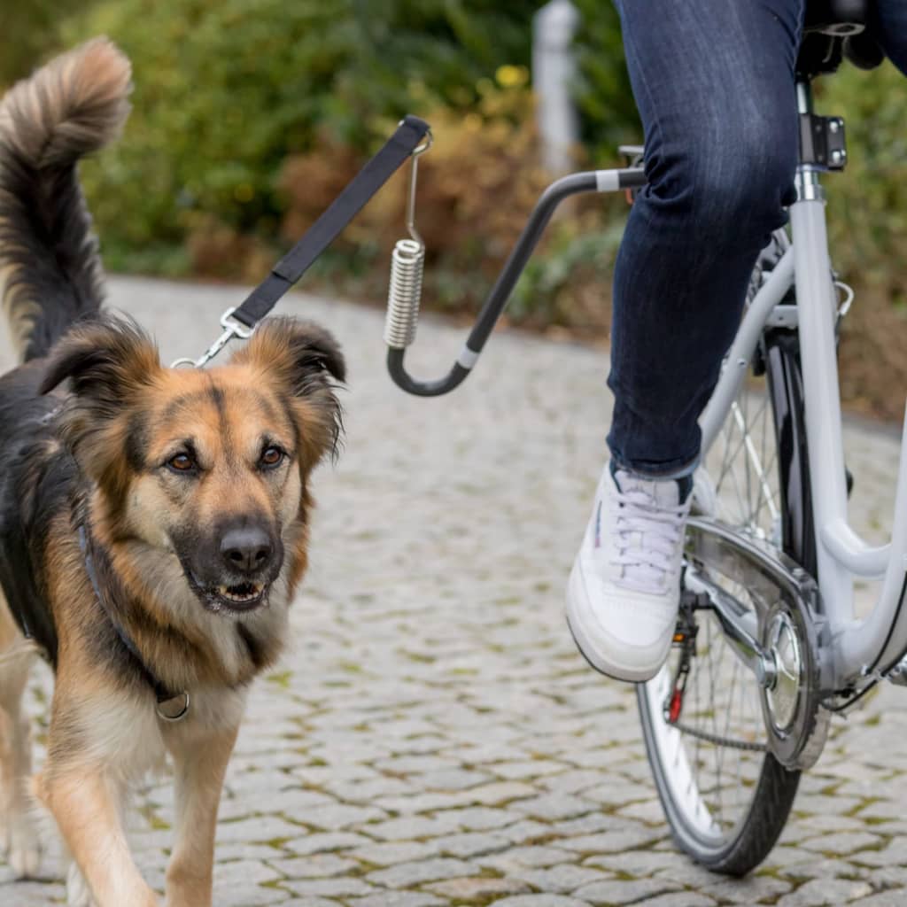 TRIXIE Hondenfietsriemset U-vormig zwart