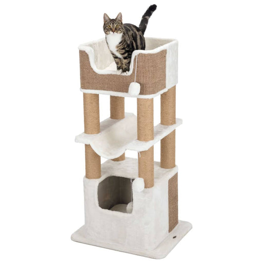 TRIXIE Kattenkrabpaal Lucano XXL wit en taupe