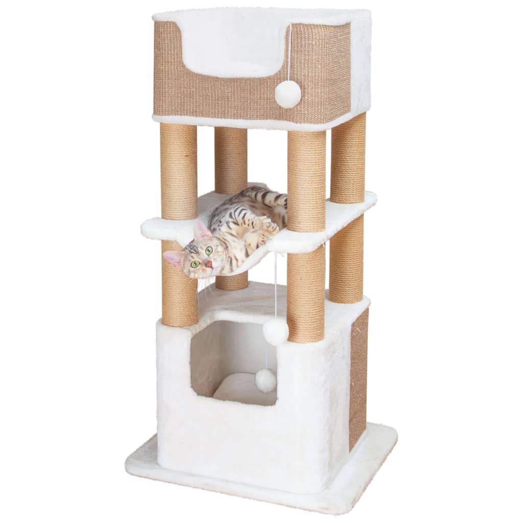 TRIXIE Kattenkrabpaal Lucano XXL wit en taupe