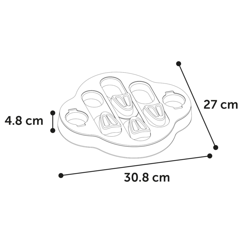 FLAMINGO Hondenspeelgoed hersenkraker Sherlock Clyde 30,8x27x4,8 cm