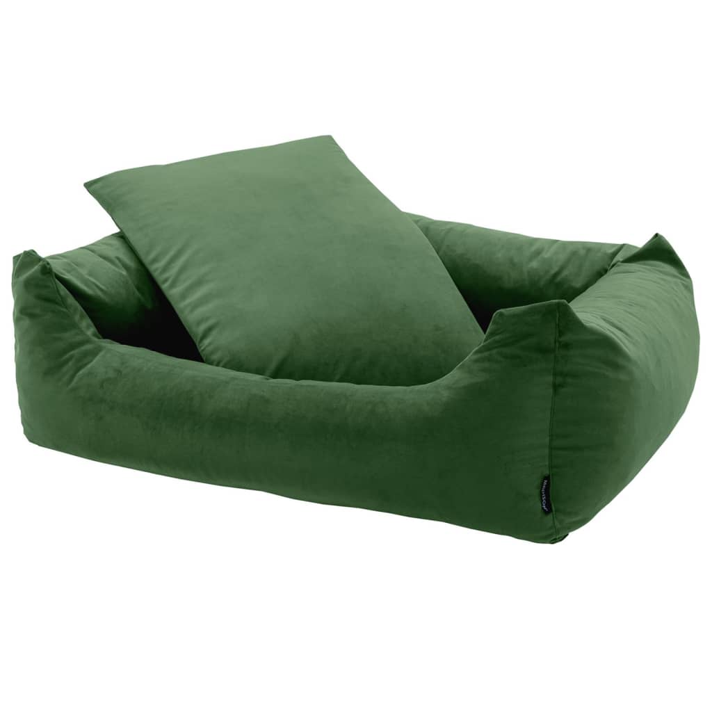 Madison Hondenbed Velvet 80x67x22 cm groen