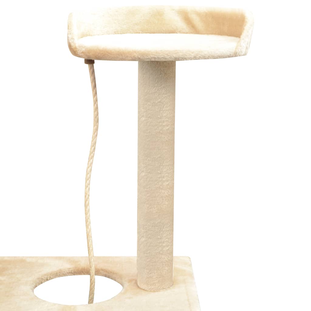 Kattenkrabpaal met sisal krabpalen 150 cm beige