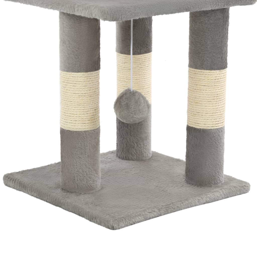 Kattenkrabpaal met sisal krabpalen 65 cm grijs