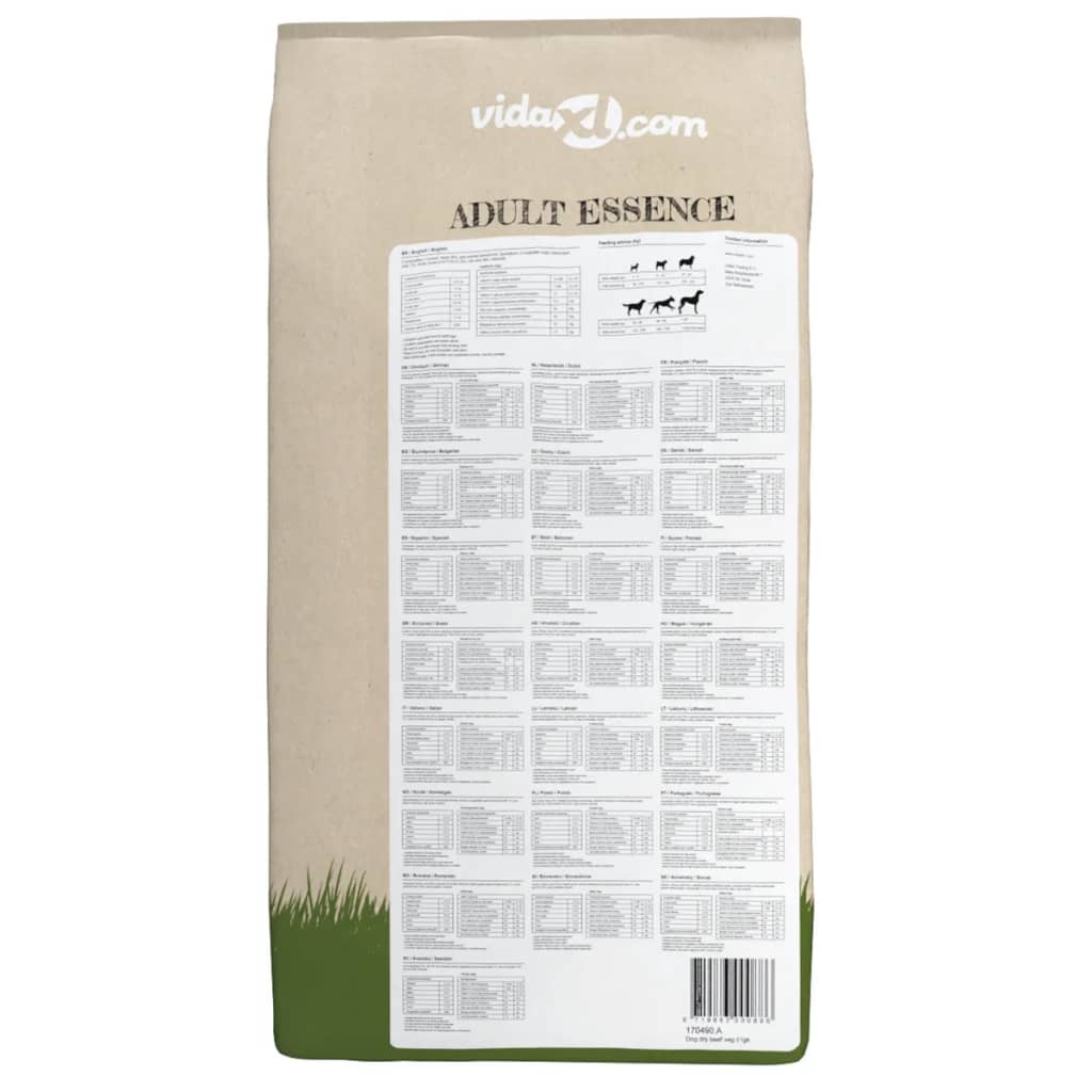 Premium hondenvoer droog Adult Essence Beef 30 kg 2 st