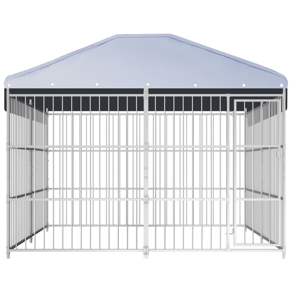 Hondenkennel voor buiten met dak 300x300x200 cm