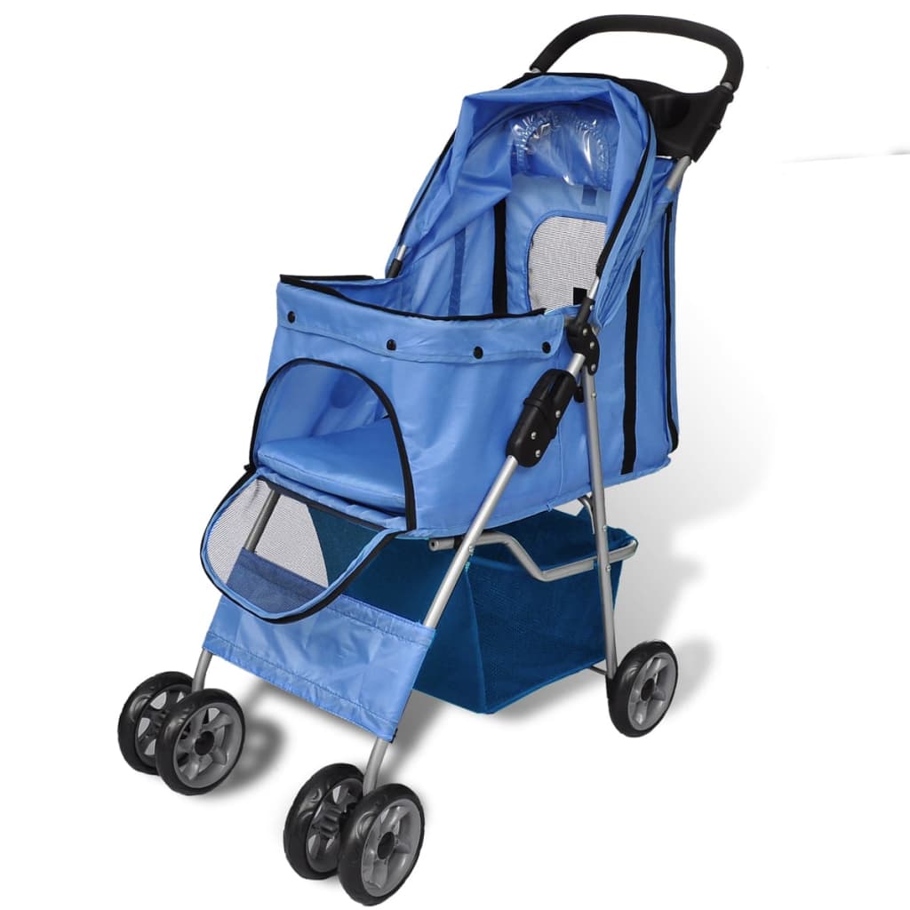 Wandelwagen voor hond blauw