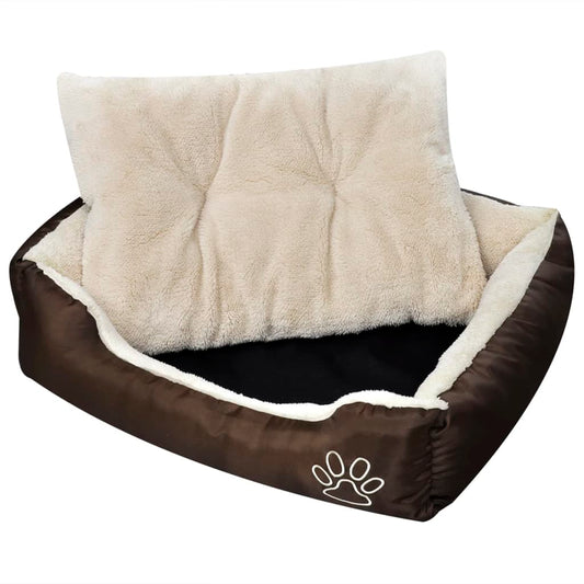 Hondenbed bruin en beige XXL