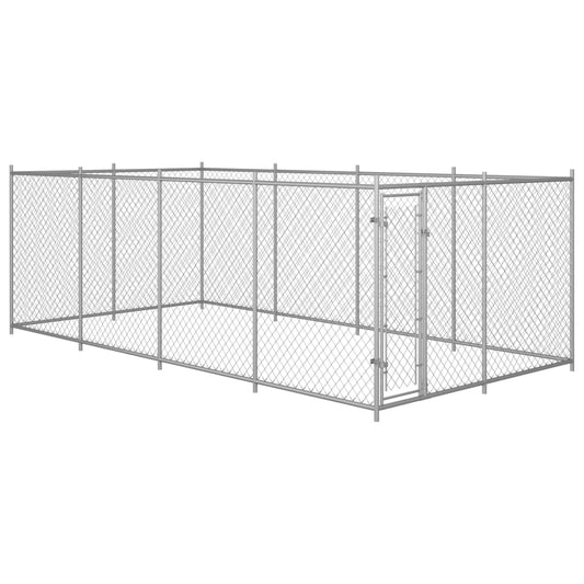 Hondenkennel voor buiten 7,6x3,8x1,9 m