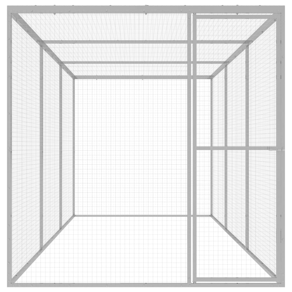 Kattenkooi 4,5x1,5x1,5 m gegalvaniseerd staal