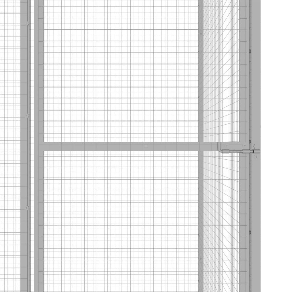 Kattenkooi 4,5x1,5x1,5 m gegalvaniseerd staal