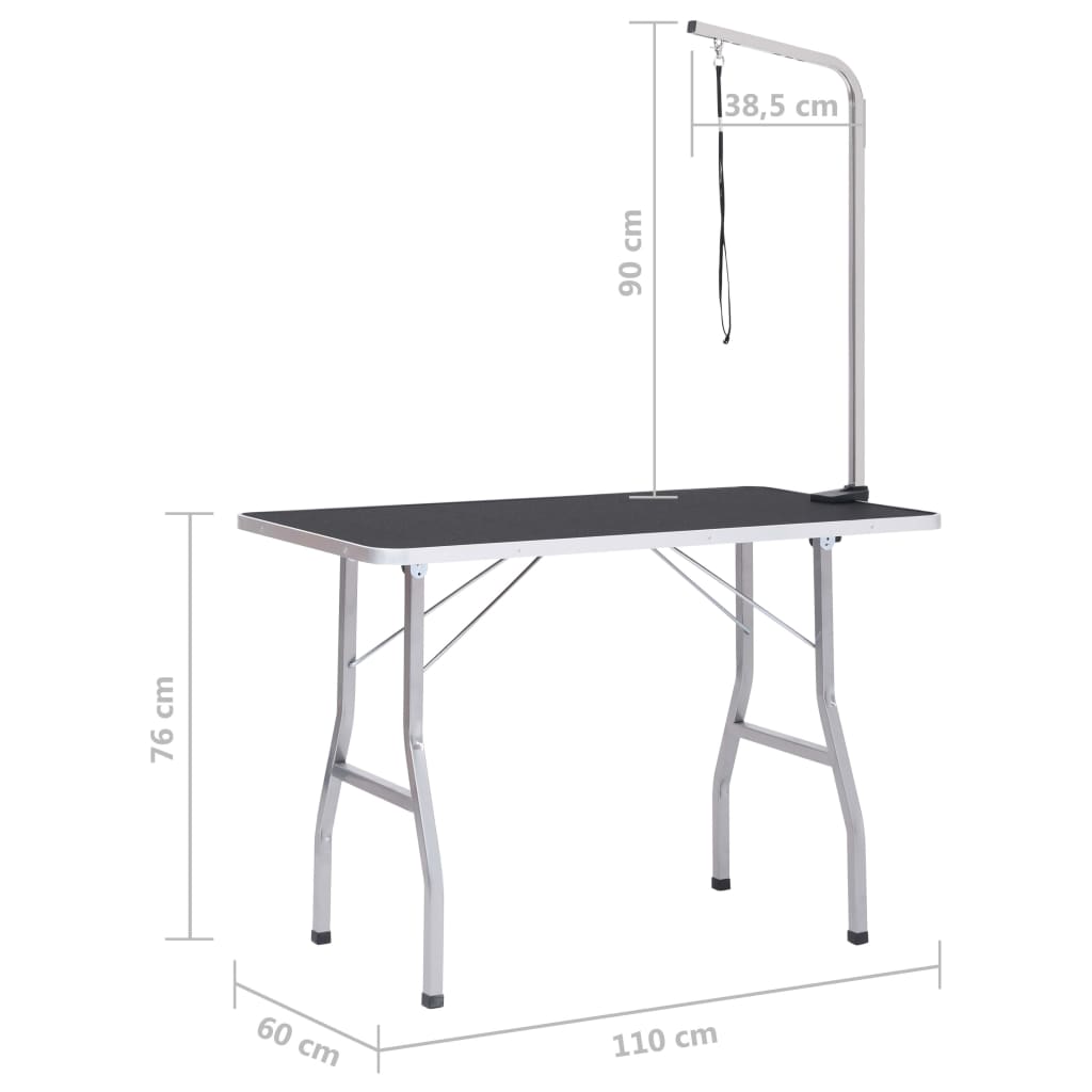 Hondentrimtafel verstelbaar met 1 lus