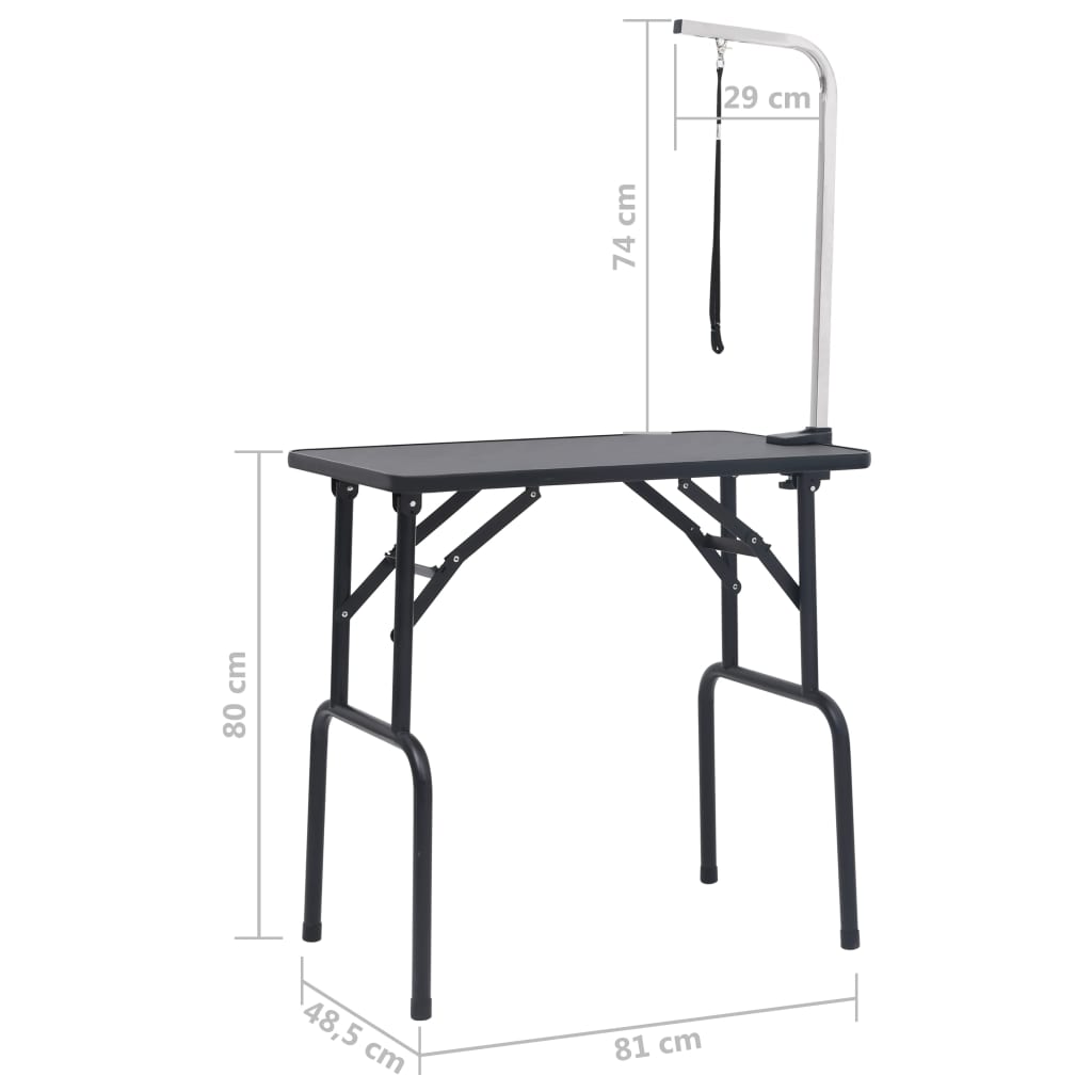 Hondentrimtafel verstelbaar met 1 lus