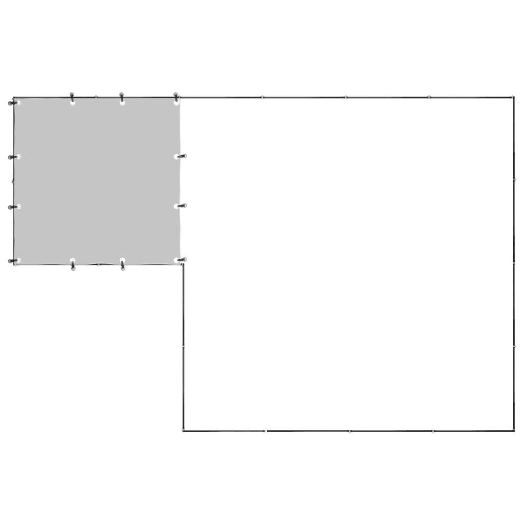 Hondenkennel 6,05 m² staal zwart