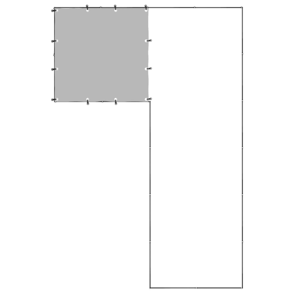 Hondenkennel 4,84 m² staal zwart