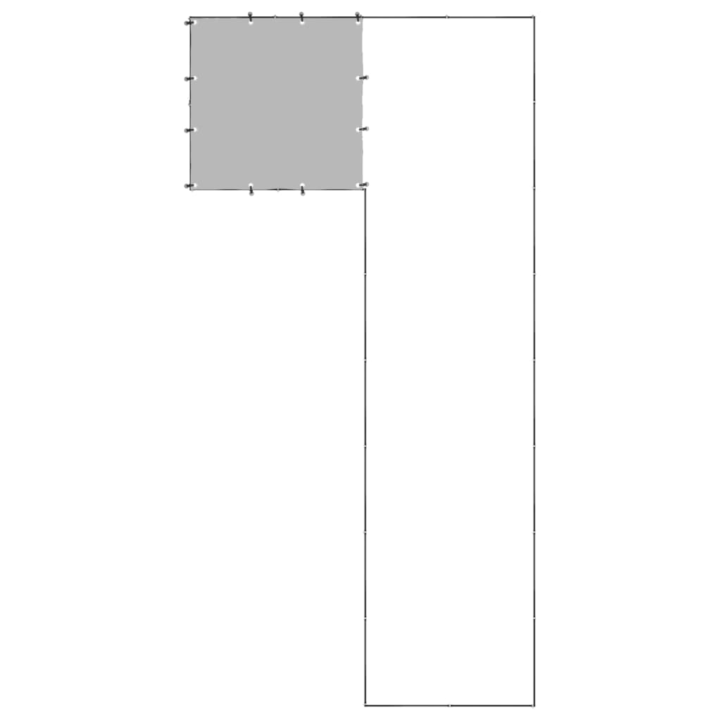 Hondenkennel 6,05 m² staal zwart