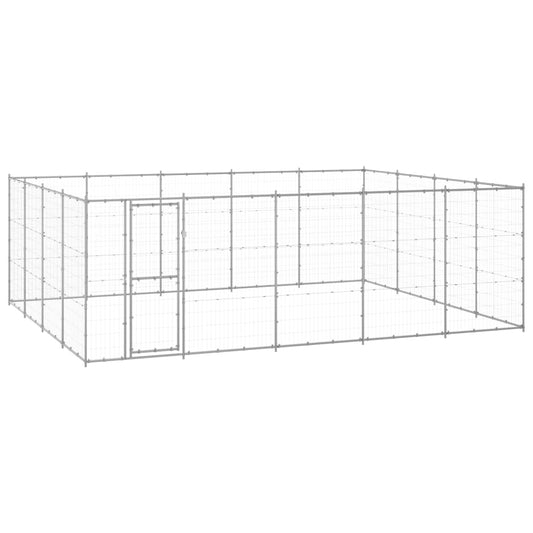 Hondenkennel 24,2 m² gegalvaniseerd staal