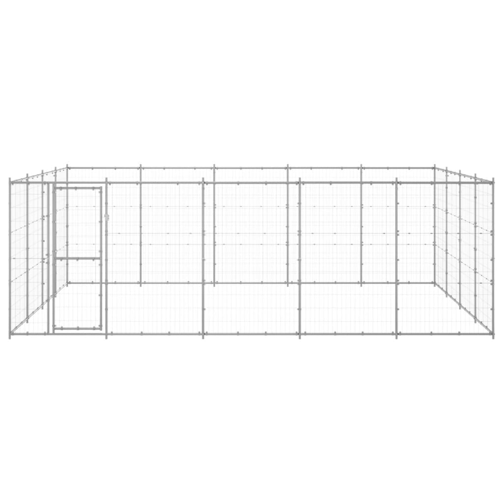 Hondenkennel 24,2 m² gegalvaniseerd staal