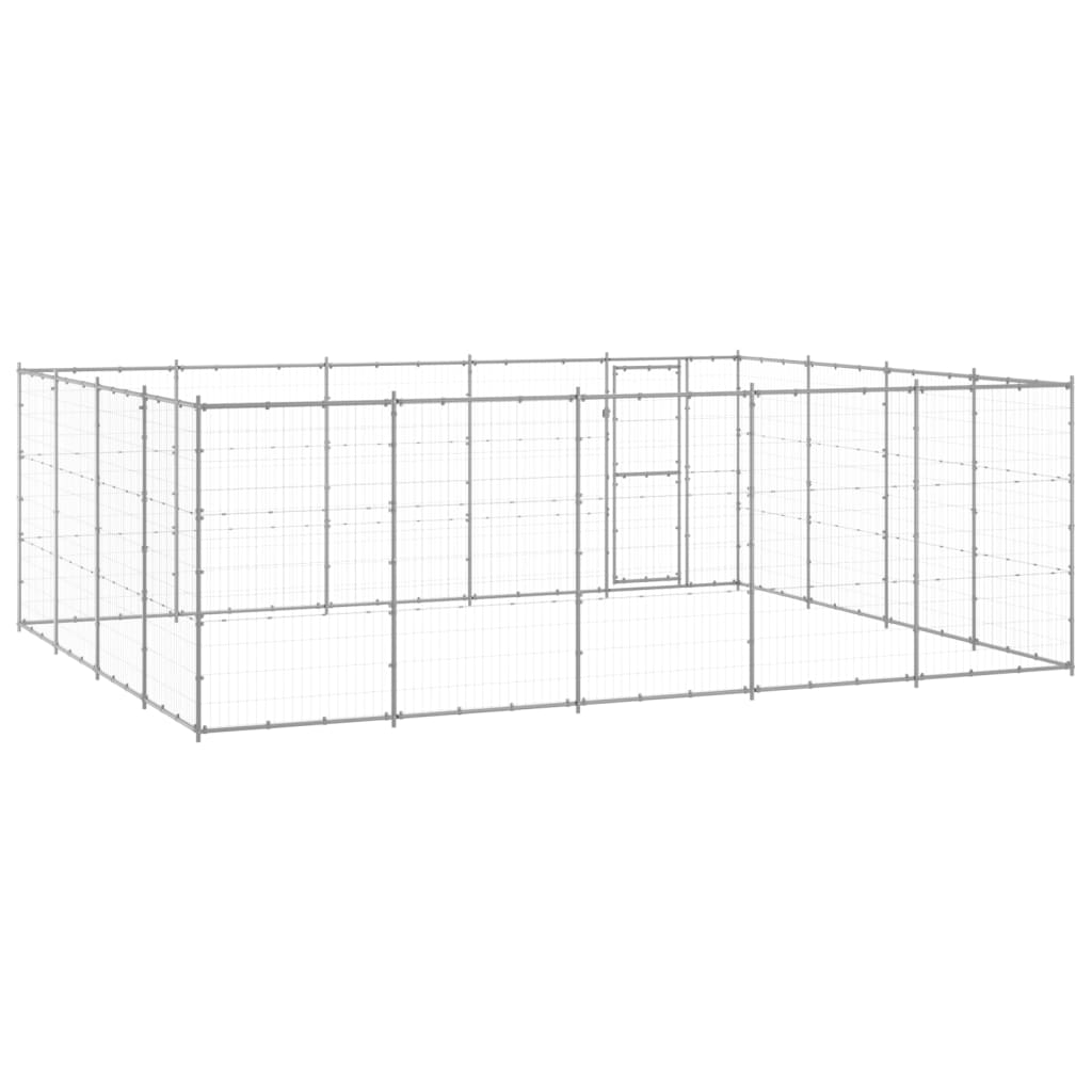 Hondenkennel 24,2 m² gegalvaniseerd staal