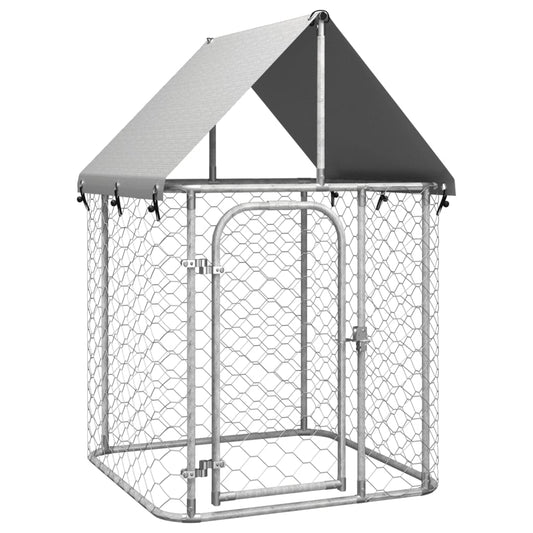 Hondenkennel voor buiten met dak 100x100x150 cm