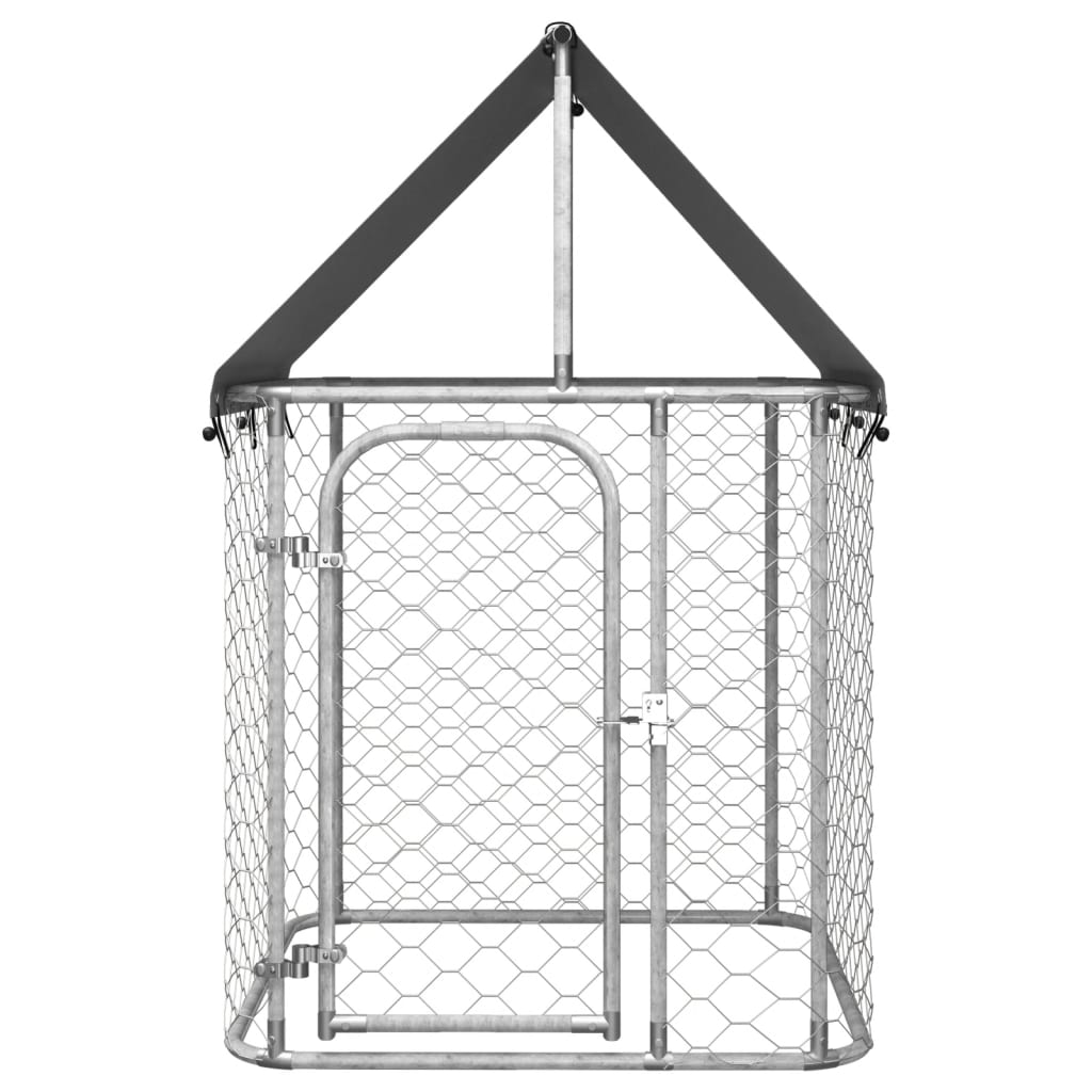 Hondenkennel voor buiten met dak 100x100x150 cm