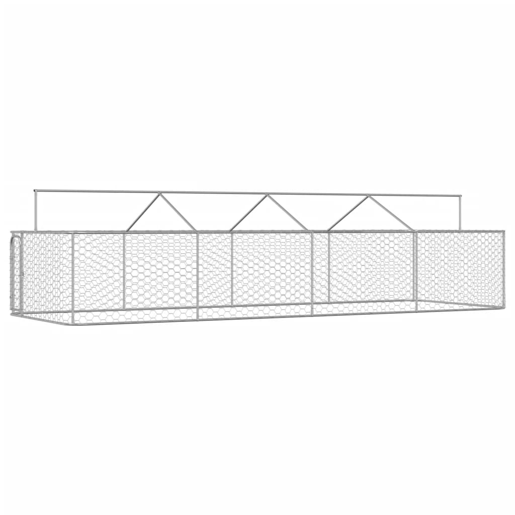 Hondenkennel voor buiten met dak 600x200x150 cm