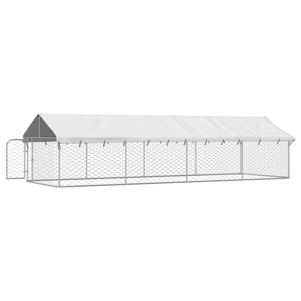 Hondenkennel voor buiten met dak 600x200x150 cm