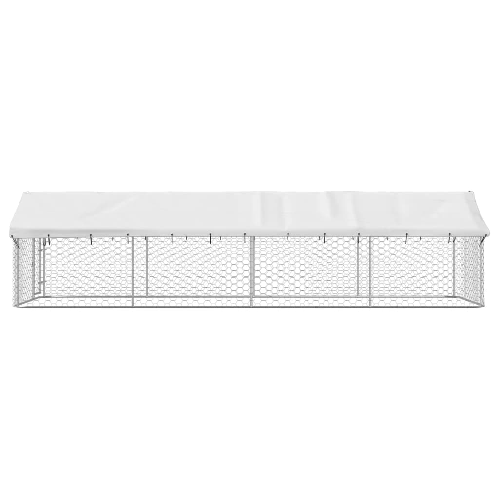 Hondenkennel voor buiten met dak 600x200x150 cm