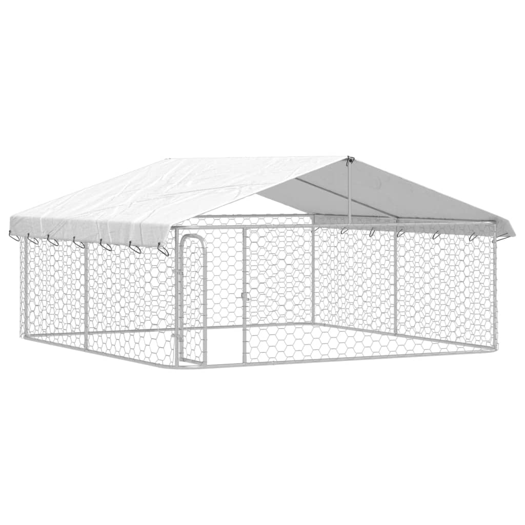 Hondenkennel met dak 300x300x150 cm