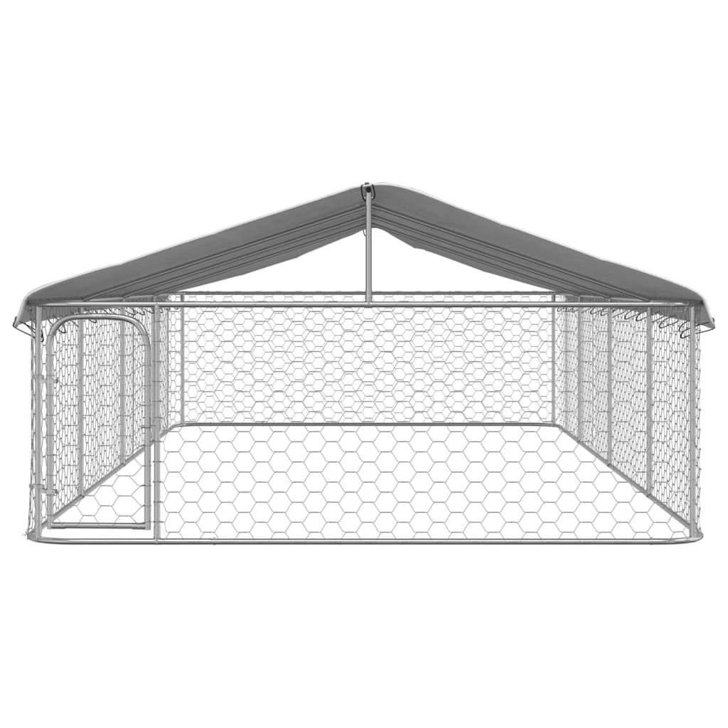 Hondenkennel voor buiten met dak 600x300x150 cm