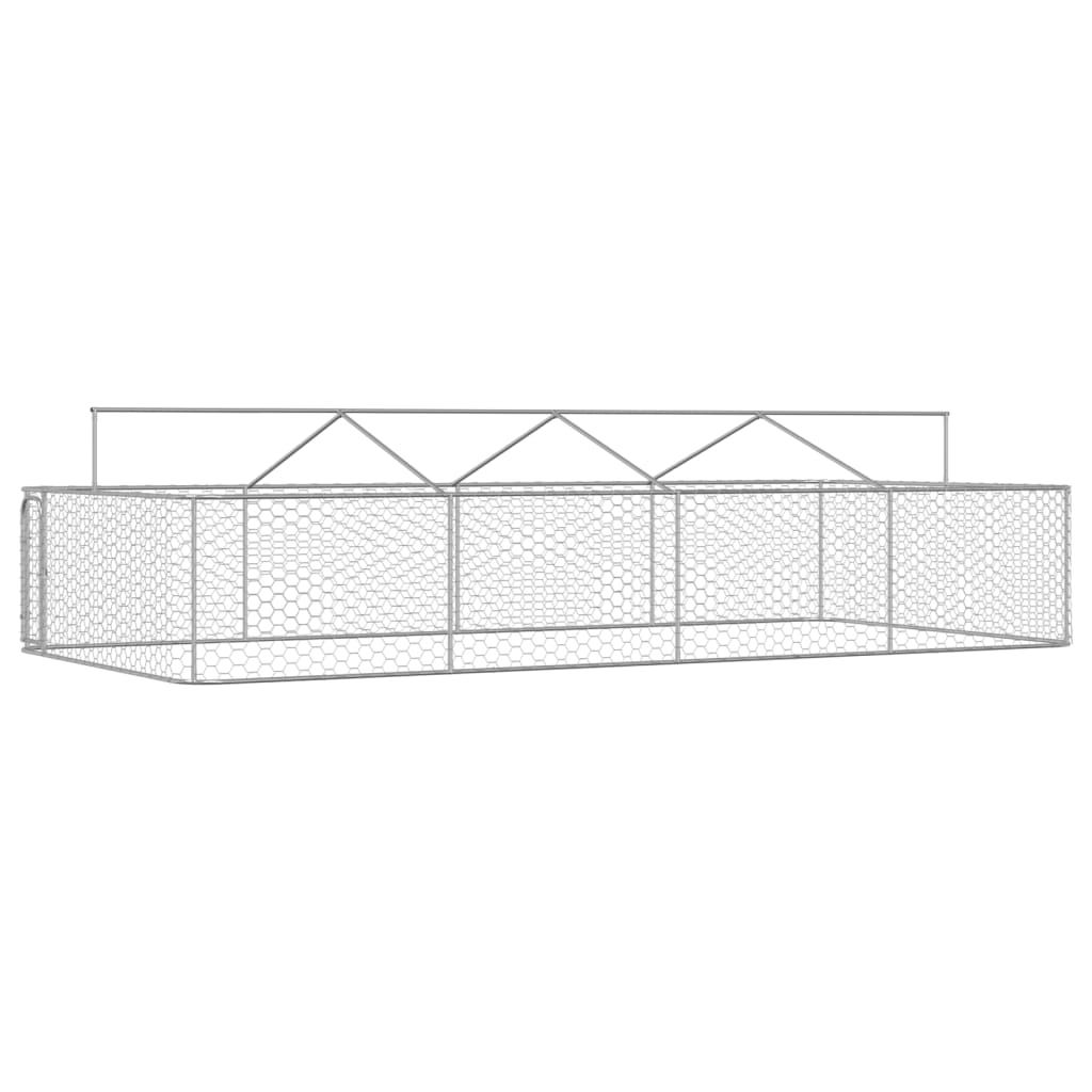 Hondenkennel voor buiten met dak 600x300x150 cm