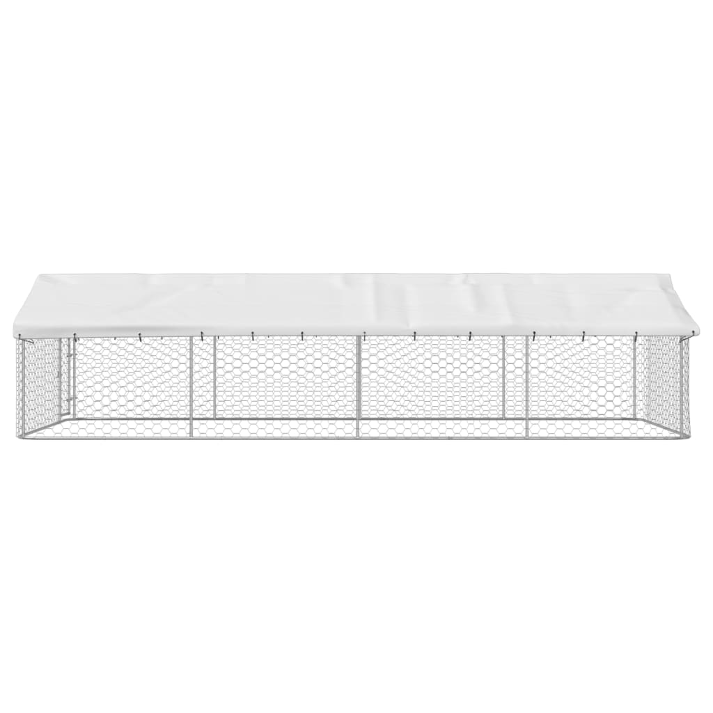 Hondenkennel voor buiten met dak 600x300x150 cm