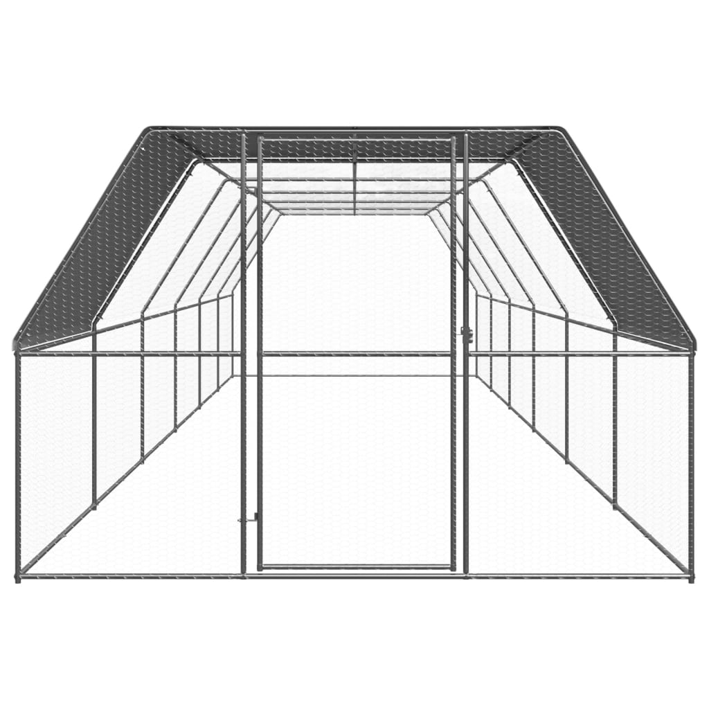 Kippenhok 3x12x2 m gegalvaniseerd staal