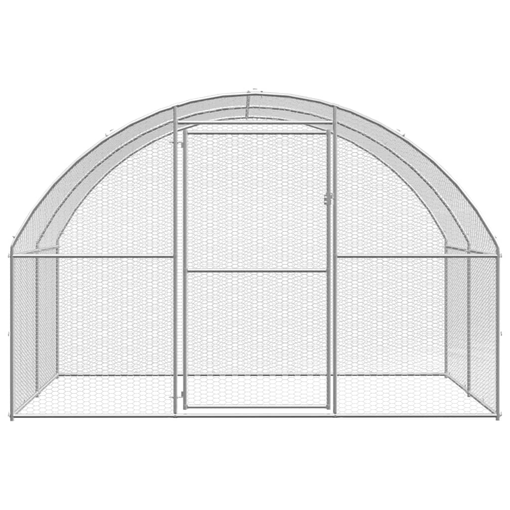 Kippenren 3x4x2 m gegalvaniseerd staal