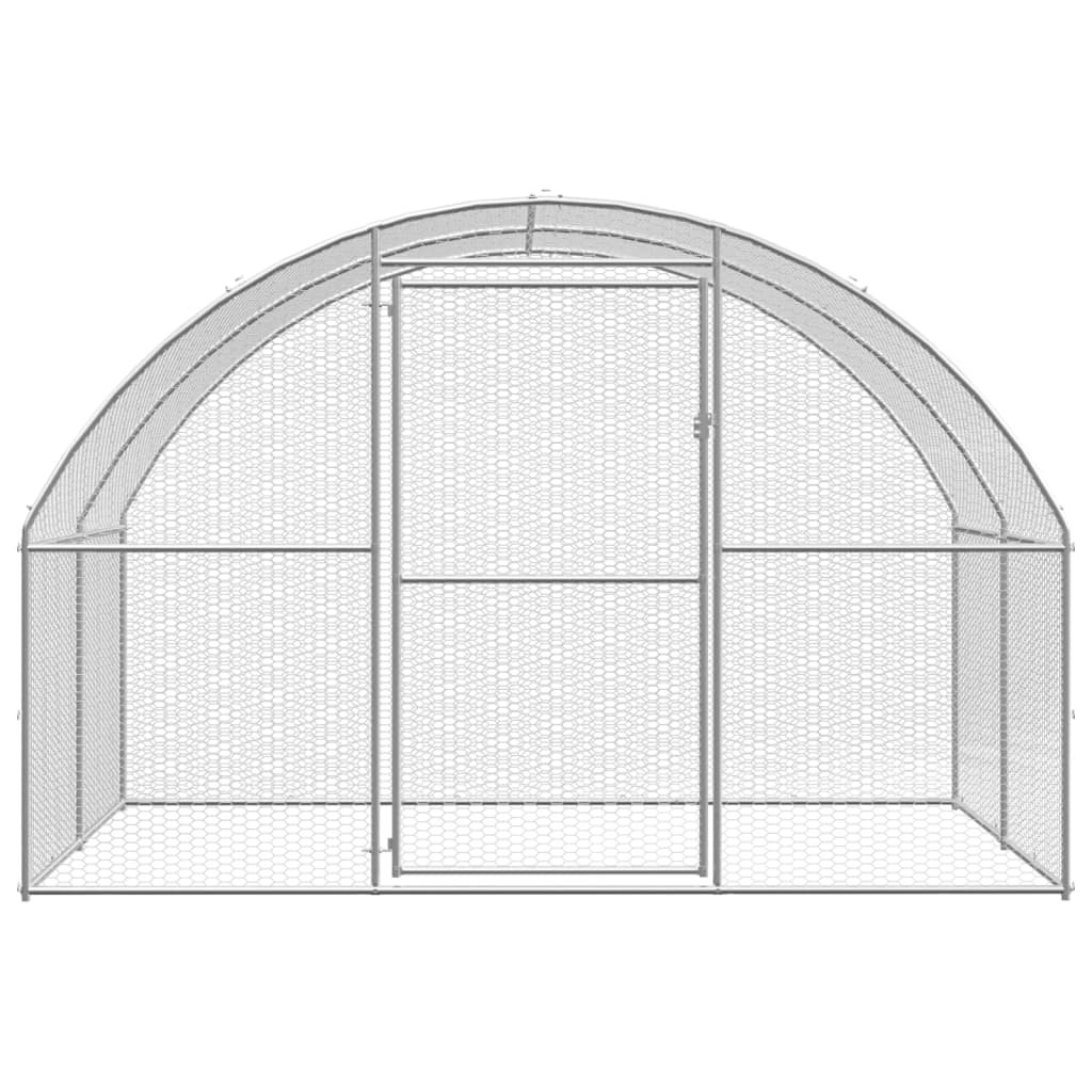 Kippenren 3x6x2 m gegalvaniseerd staal