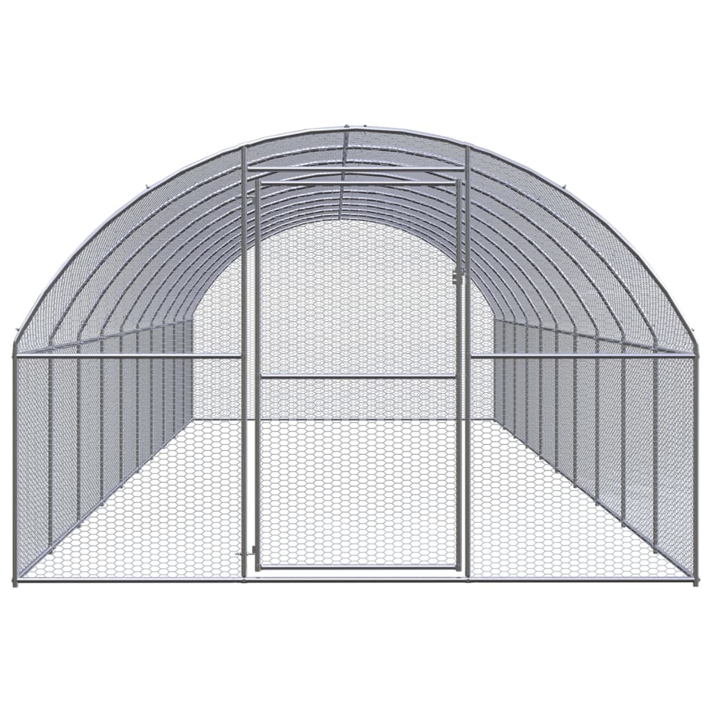 Kippenren 3x10x2 m gegalvaniseerd staal