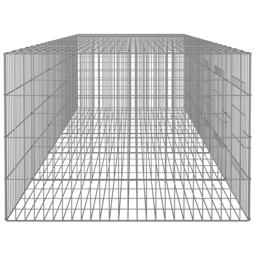 Konijnenkooi met 5 panelen 273x79x54 cm gegalvaniseerd ijzer