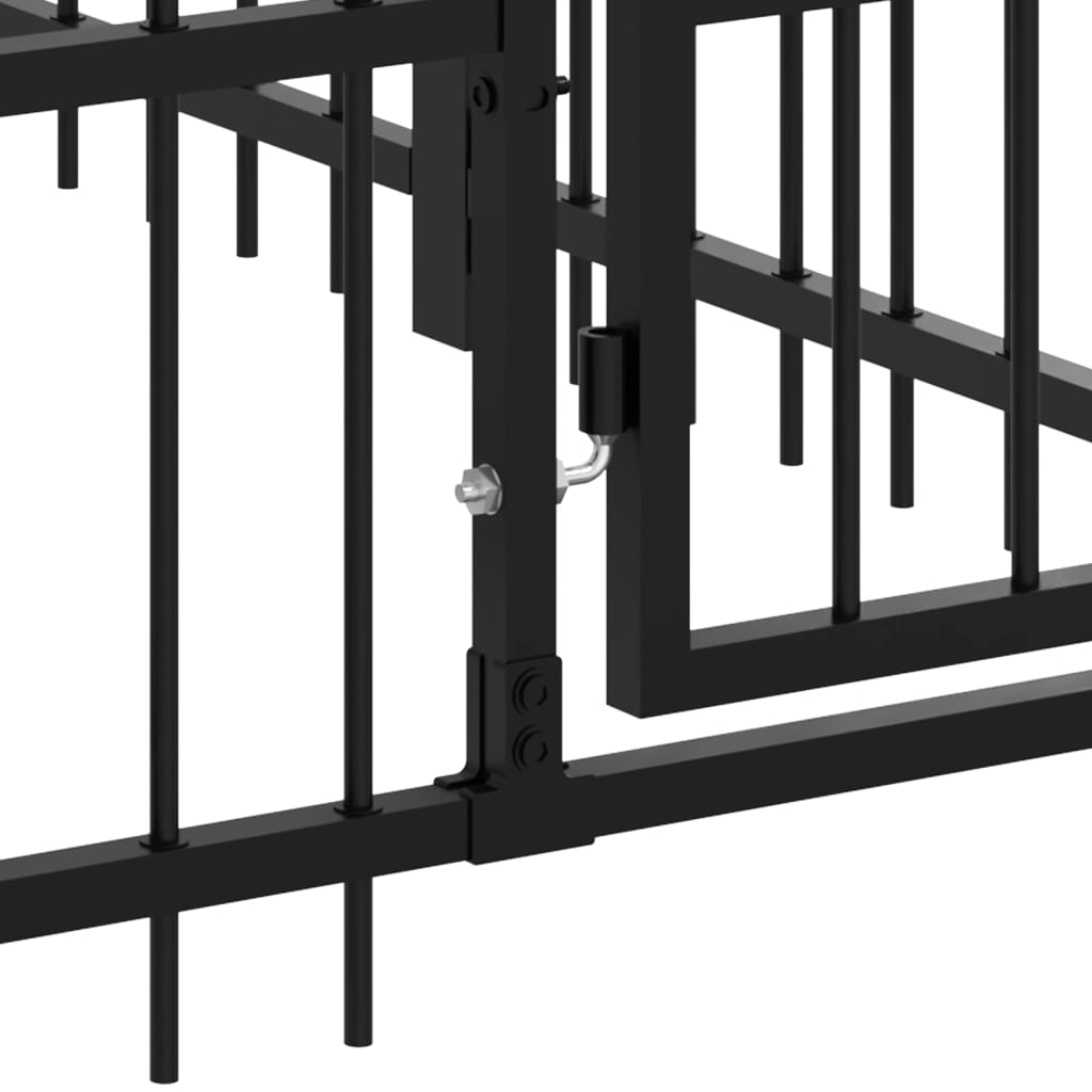 Hondenkennel voor buiten 15,02 m² staal