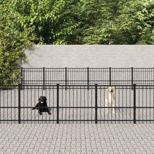 Hondenkennel voor buiten 46,1 m² staal