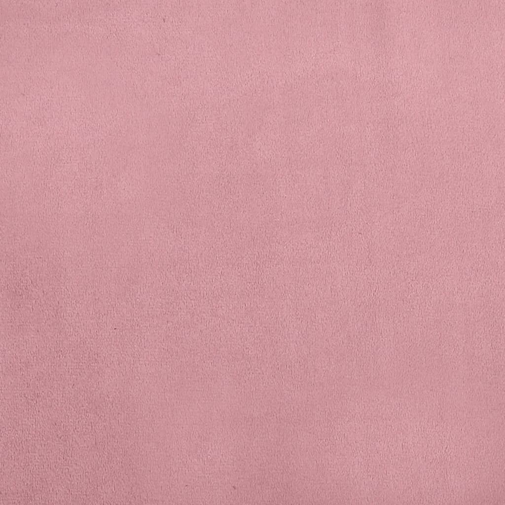 Hondenmand 70x45x30 cm fluweel roze