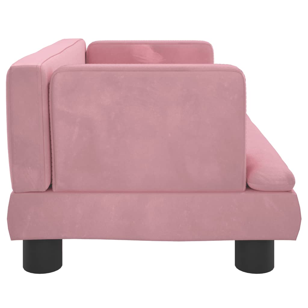 Hondenmand 60x40x30 cm fluweel roze