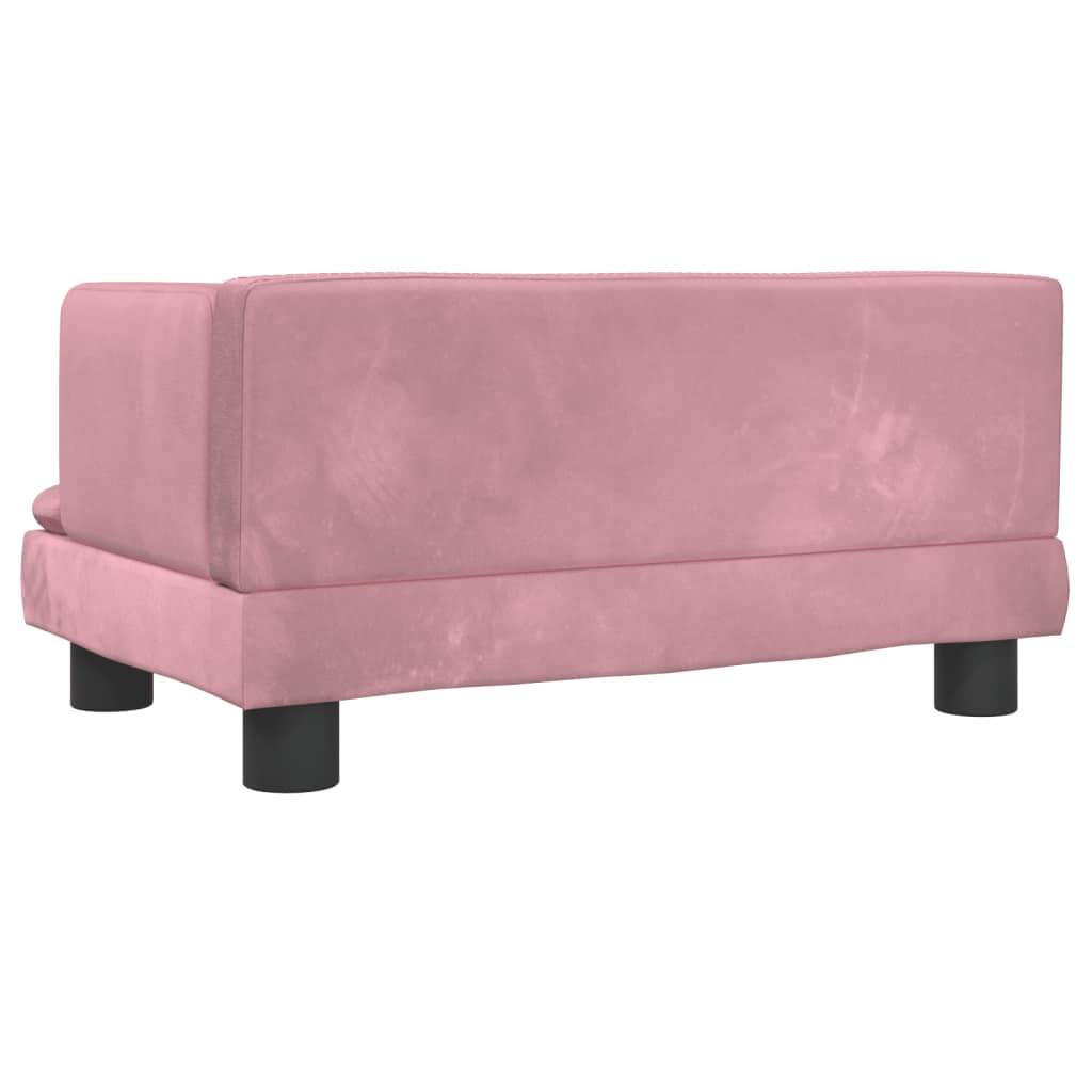 Hondenmand 60x40x30 cm fluweel roze