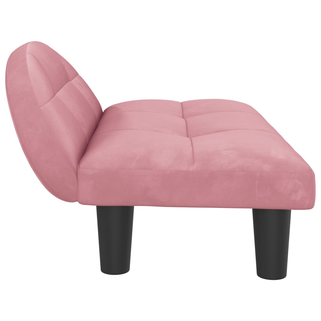 Hondenmand 70x52x30 cm fluweel roze