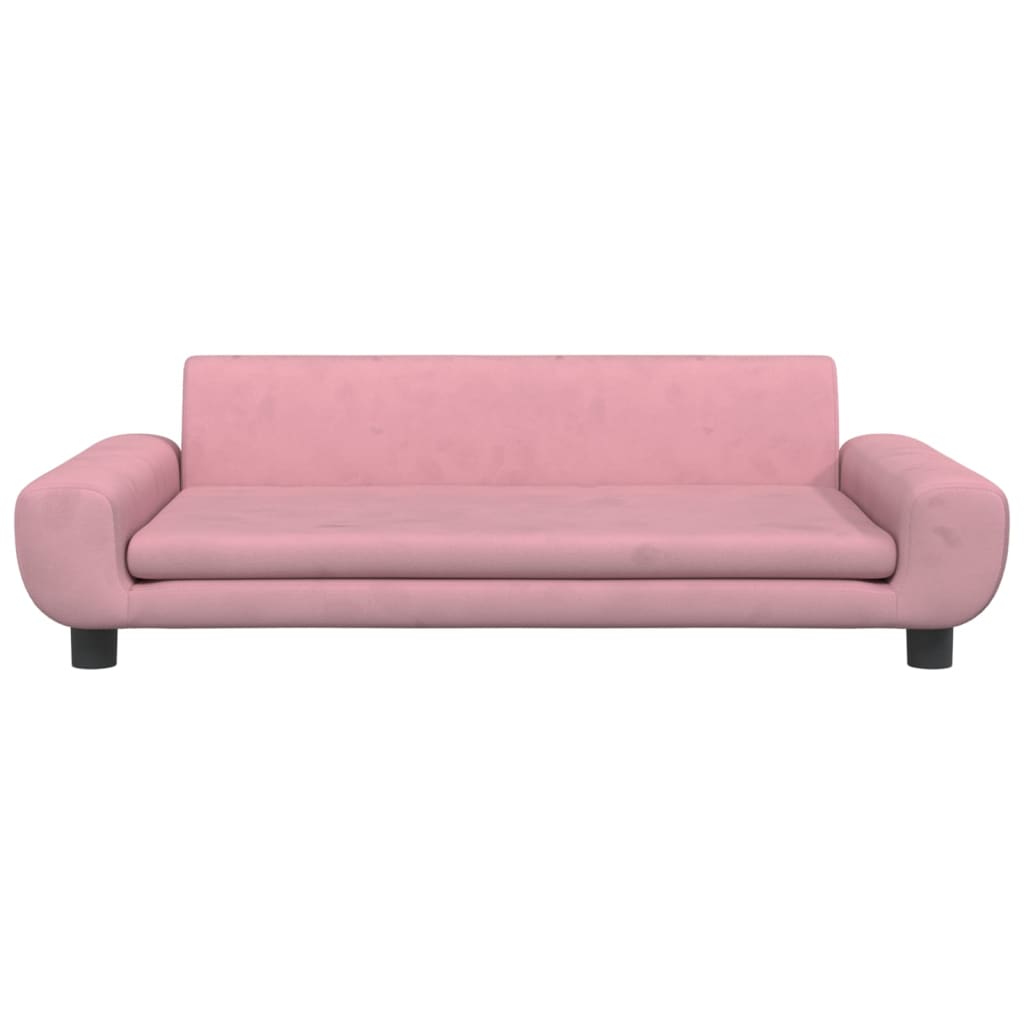 Hondenmand 100x54x33 cm fluweel roze