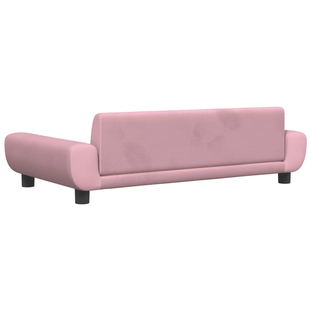 Hondenmand 100x54x33 cm fluweel roze