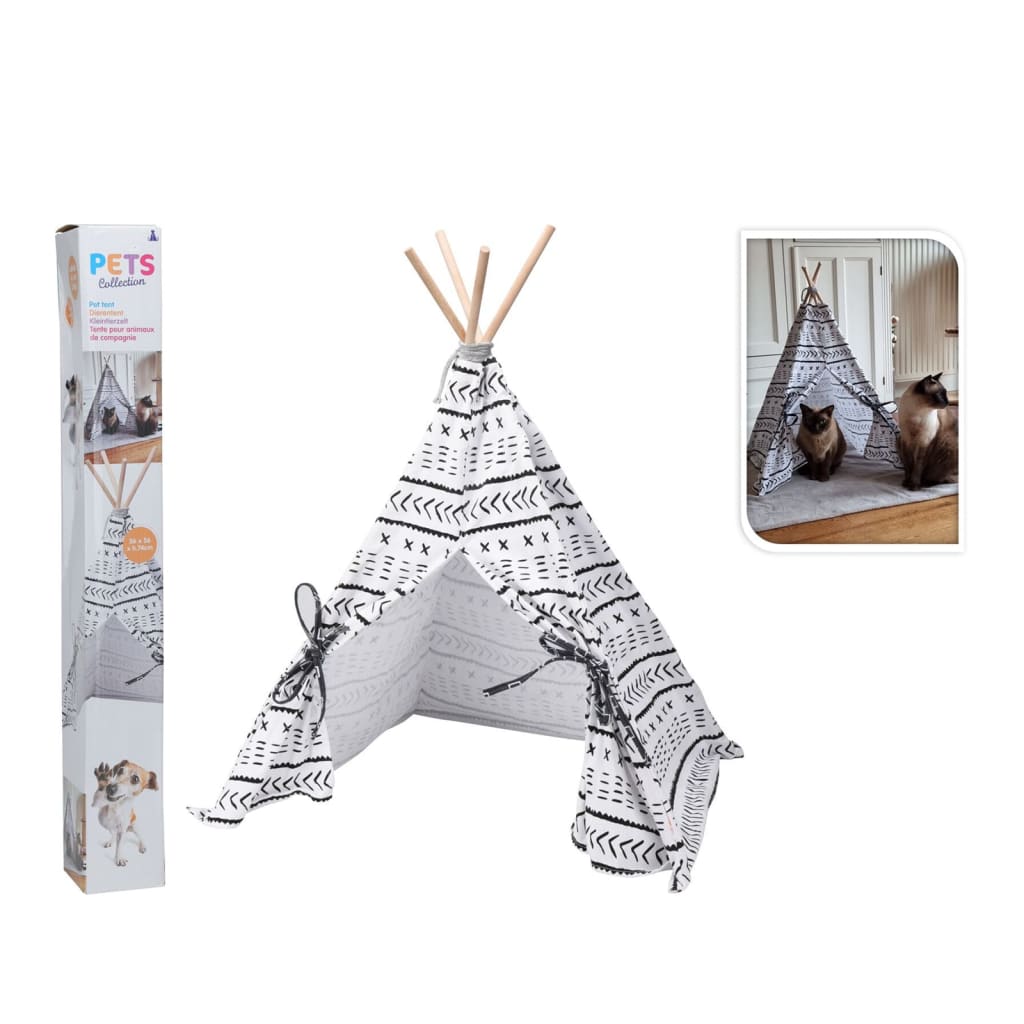 Pets Collection Dierentent Tipi 56x56x74 cm canvas