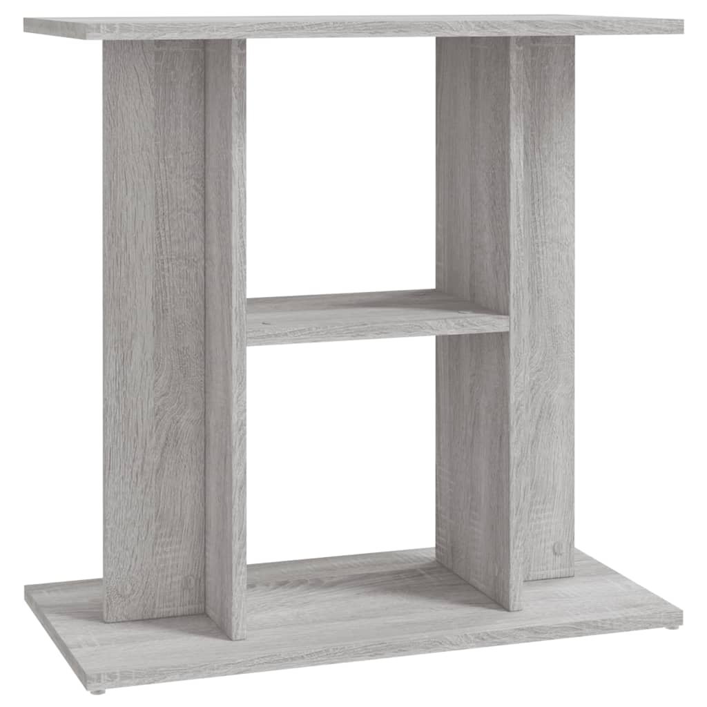 Aquariumstandaard 60x30x60 cm bewerkt hout grijs sonoma