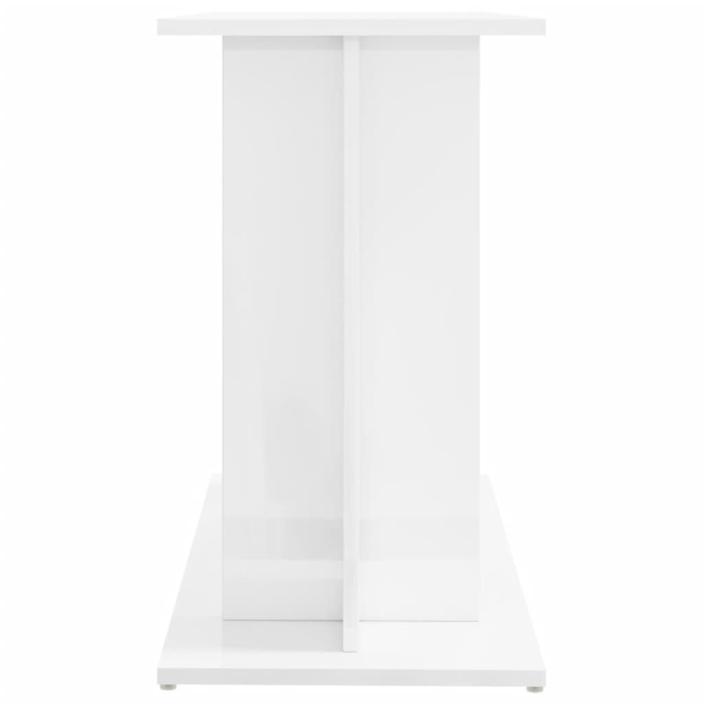 Aquariumstandaard 80x35x60 cm bewerkt hout hoogglans wit