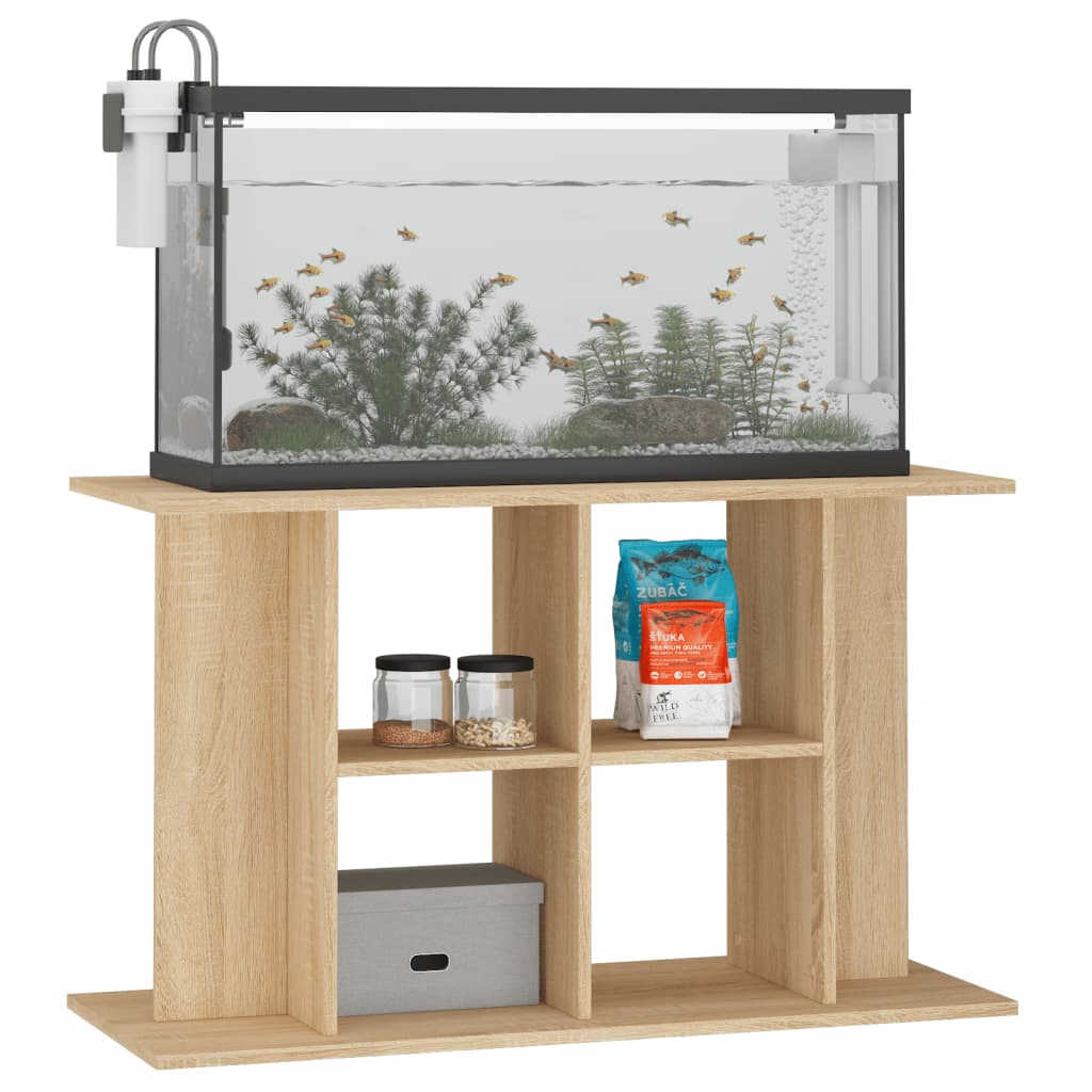 Aquariumstandaard 100x40x60 cm bewerkt hout sonoma eikenkleurig