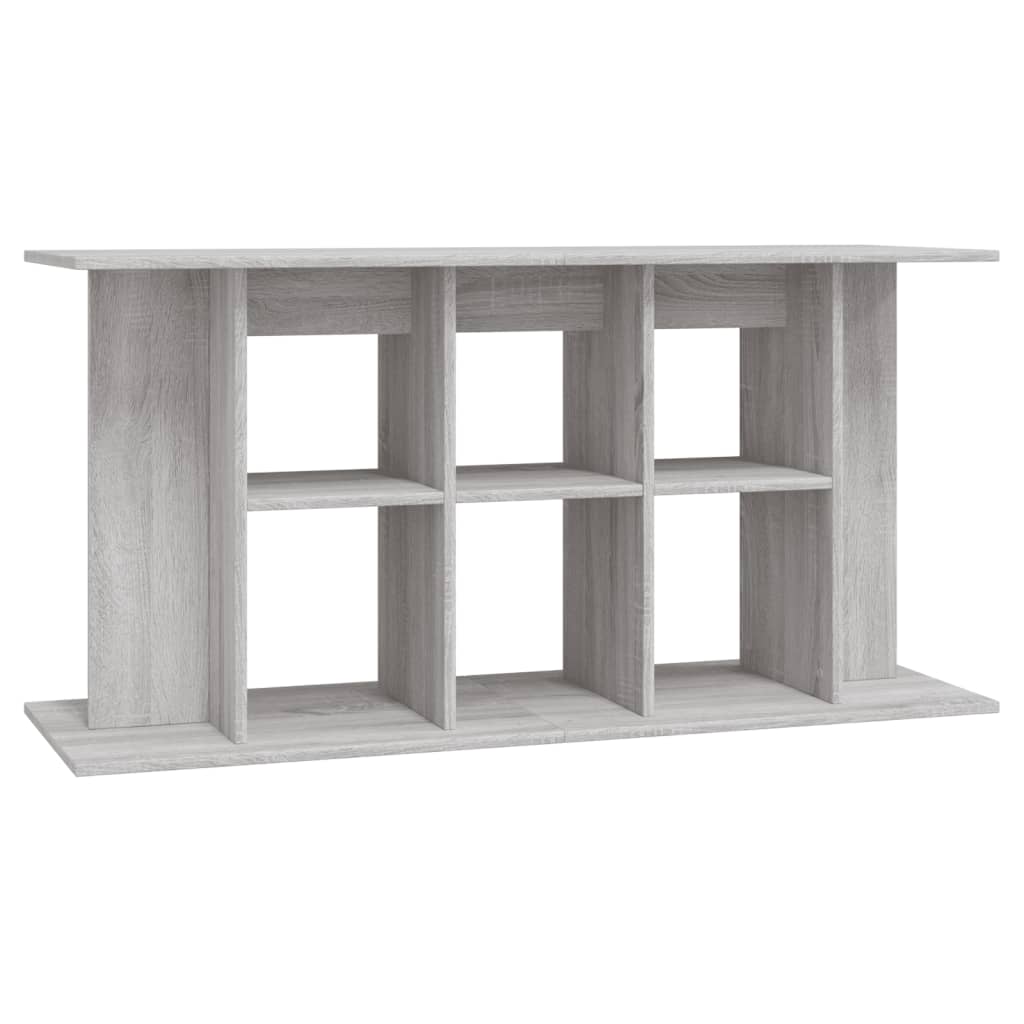 Aquariumstandaard 120x40x60 cm bewerkt hout grijs sonoma