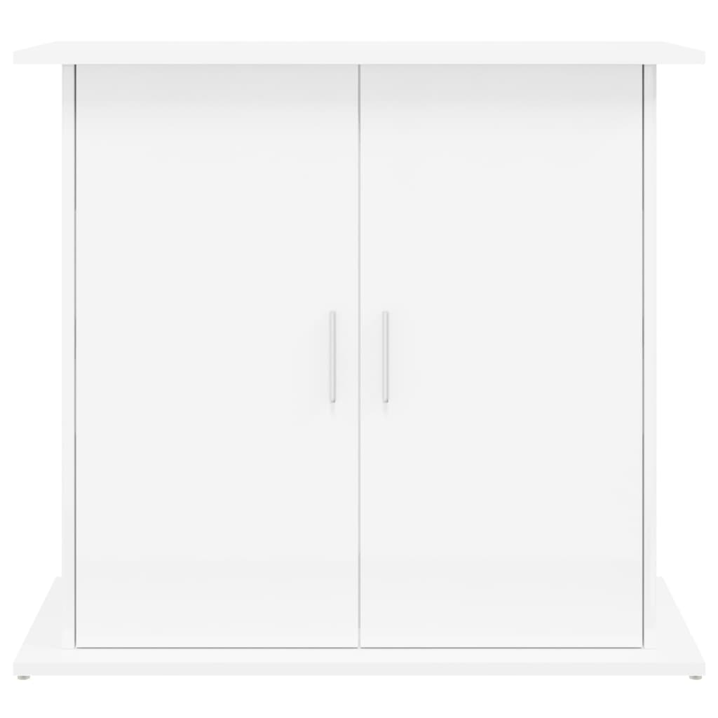 Aquariumstandaard 81x36x73 cm bewerkt hout hoogglans wit